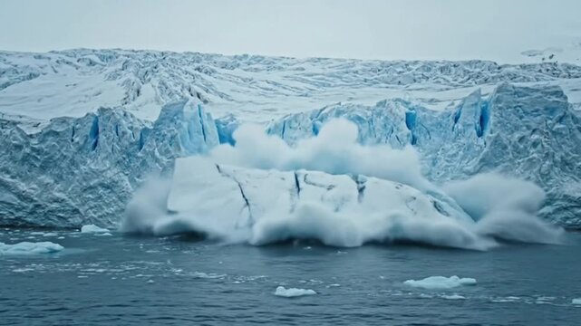 Crumbling Glacier in Arctic Bay Highlights Accelerating Ice Melt