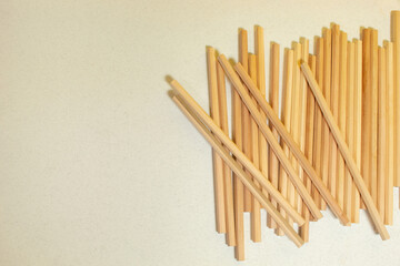 Graphite pencils on the desk on light background. Back to school