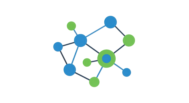 Abstract Network Connection Illustration on White geometric structure background symbol modern creative idea diagram infographic design computing