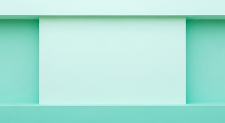 Minimalist design with soft green tones, smooth surfaces, and empty space inviting creativity and inspiration for various projects and applications.