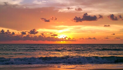 Sunset over the ocean (2)