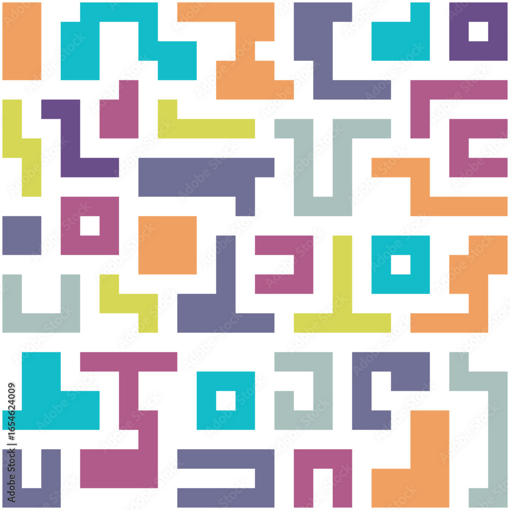 Poster background with colorful lines shapes abstract stylish mosaic flat design.