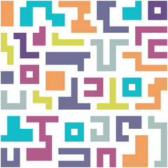 Background with colorful lines shapes abstract stylish mosaic flat design.