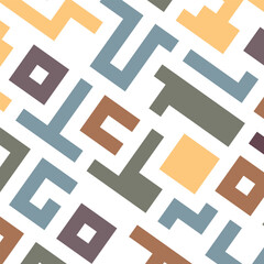 Background with colorful lines shapes abstract stylish mosaic flat design.