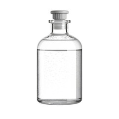 ammonia solution bottle, labeled and capped, transparent