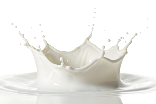 Milk (cow) Splash HD PNG, isolated on a transparent background