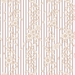 All over flower with texture pattern Printable 
