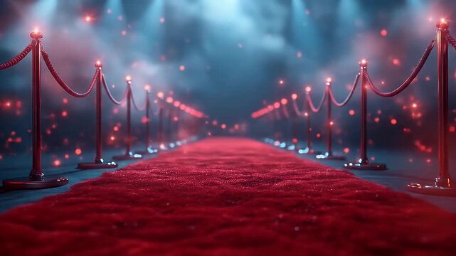 red carpet entrance opening celebration animated videos