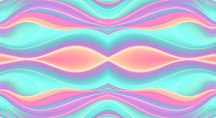 Fototapeta premium Abstract Neon Waves - Modern Background
