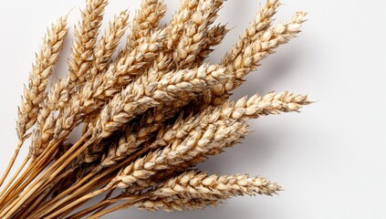 Close-up of dried wheat stalks