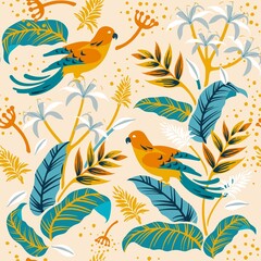 seamless background with birds