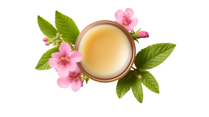 easter egg with pink flowers