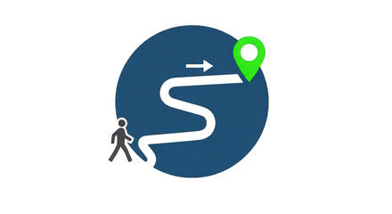 Journey to Destination Navigation Concept location concept start adventure marker journey finish future movement navigation goal success opportunity explore