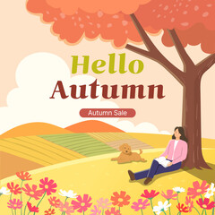 Autumn Sale Illutration