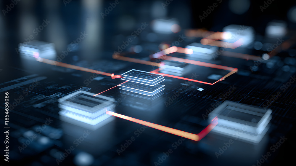 Poster digital transformation plans: revamping business methods, with an image of a digital roadmap for org