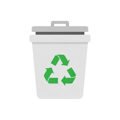 Recycle Bin with Recycling Symbol eco ecology art awareness digital bin graphic design sustainability background planet isolated