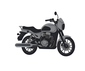 Fototapeta premium Colorful Motorcycle and Car