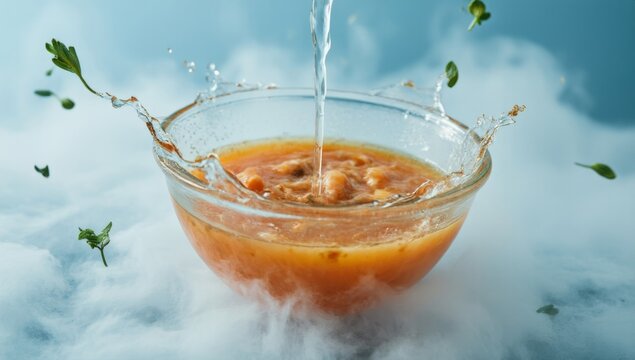 Oriental artistic conception with tea charm