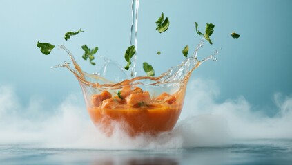 Oriental artistic conception with tea charm