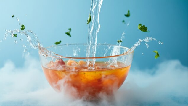 Oriental artistic conception with tea charm