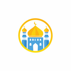 Mosque Logo Images. Mosque Logo Design Template image vector on white background.