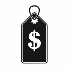 Product dollar price tag Image vector isolated on white background.