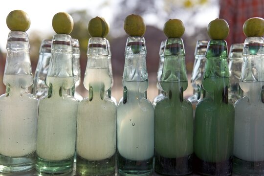 Limbu-Pani lemon drink at a stall, New Delhi, India, Asia