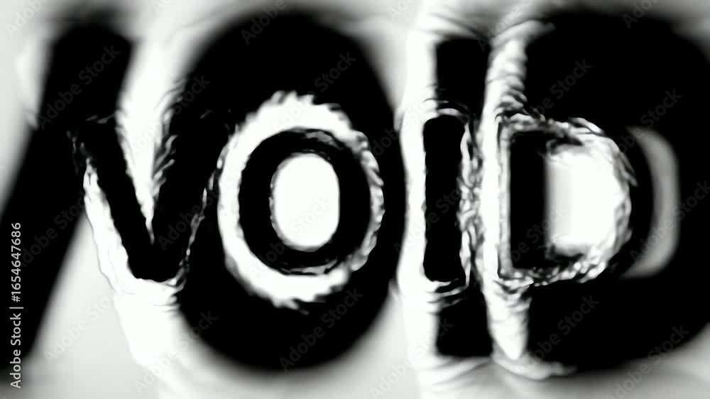 Poster abstract animation featuring word 