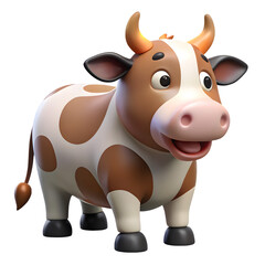 3d vector icon of a cow