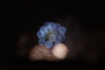 Fireworks exhibition at night