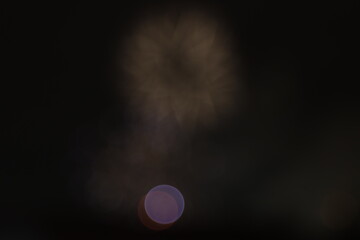 Fireworks exhibition at night