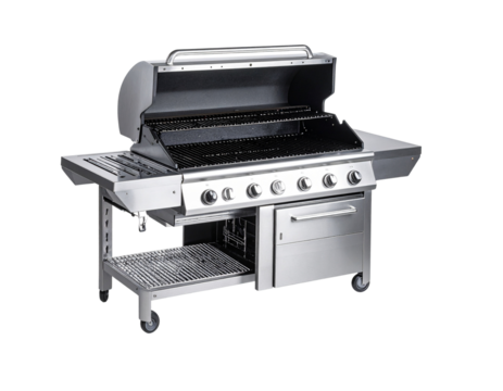 Realistic Barbecue Grill Isolated PNG, Generative AI