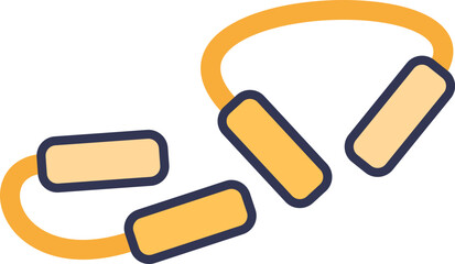 An icon of D-dimer fragments breaking off a fibrin polymer. This illustrates fibrinolysis, a process measured in blood tests for thrombosis and other coagulation disorders.