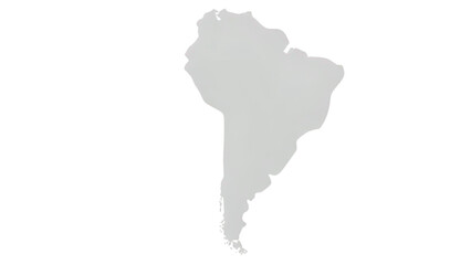 Light gray outline map of South America.