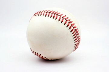 Baseball with Red Stitching