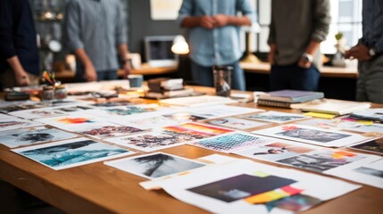 Creative team discussing project ideas