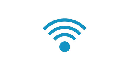 Blue WiFi Signal Icon wireless internet connection signal network technology communication access hotspot digital online data