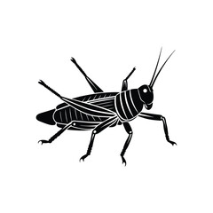 Grasshopper vector silhouette