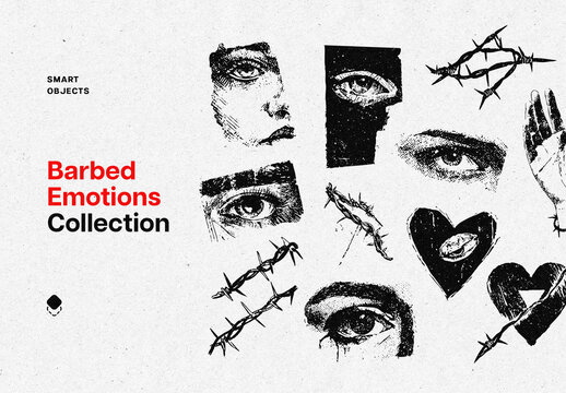 Dark Romance Hand Drawn Elements