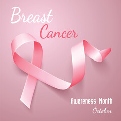 Breast cancer ribbon awareness