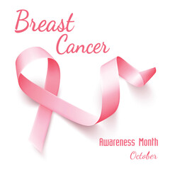 Breast cancer ribbon awareness