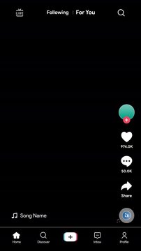 Social media video HUD TikTok interface elements with like, comment, share, follow and viewer counters mock-up. Vertical mobile post overlay motion template. Transparent alpha MOV animation.
