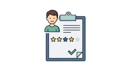 Customer Satisfaction Survey with Star Rating customer satisfaction survey rating stars feedback review opinion service quality