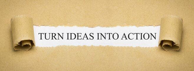 turn ideas into action