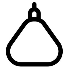 Punching Bag Icon: Fitness, Boxing, Workout Symbol