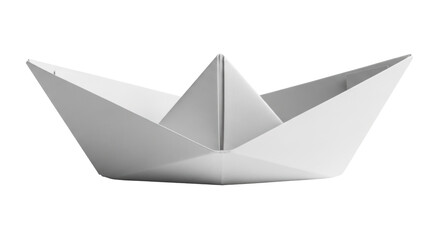 Isolated Paper Boat