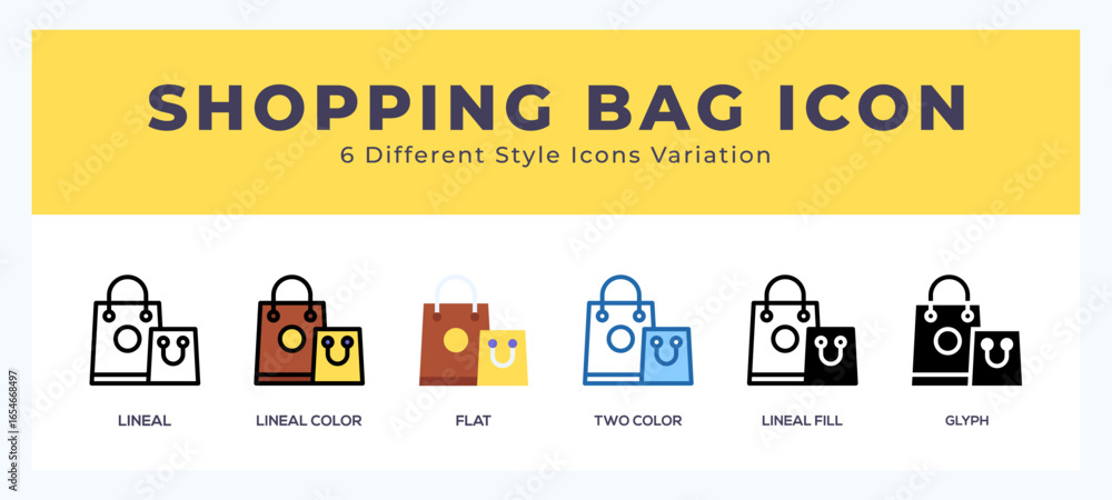 Poster shopping bag icon for web. mobile apps and ui.