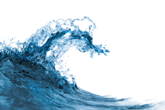 Dynamic ocean wave splashing coastal location nature photography