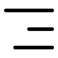 Hamburger Menu Icon: Simple, Bold, and Clean Design