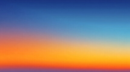 Naklejka premium Colorful gradient sunset sky over horizon 